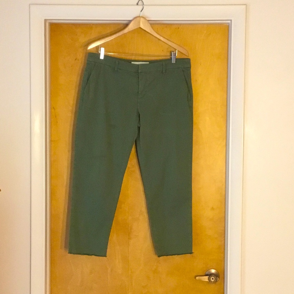 Frank & Eileen Wicklow Pants Army Green Size 12